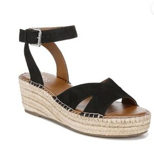 FRANCO SARTO Pellia Platform Espadrille Wedge Shoes‎ Sz 9.5M